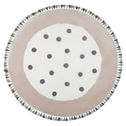 Dywan okrągły w kropki MUUM 120 cm