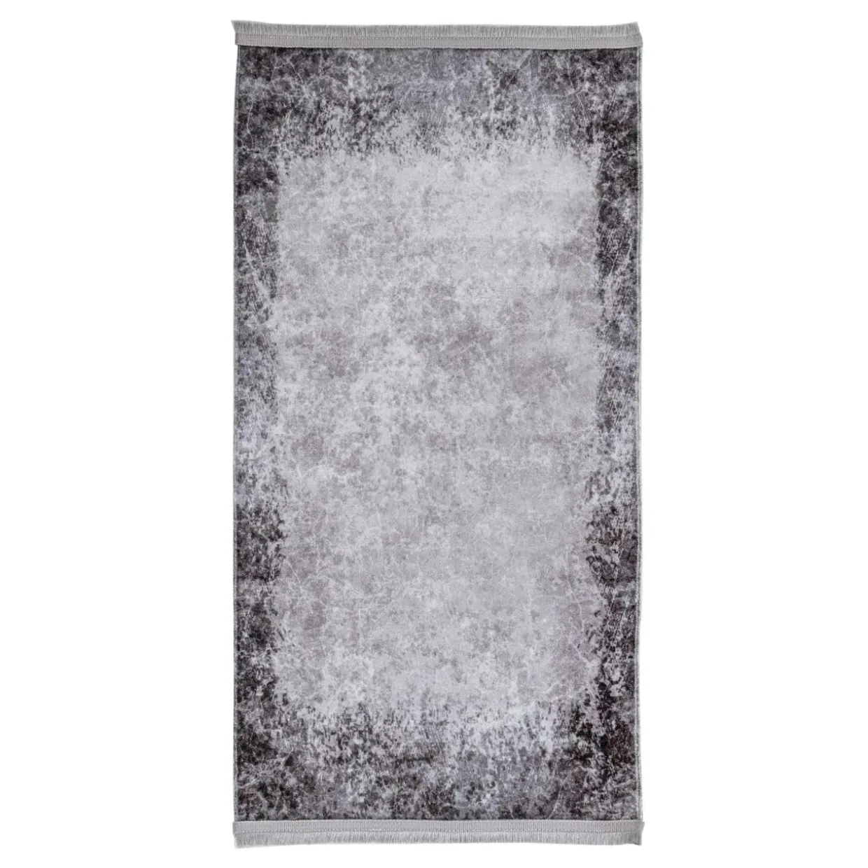 Dywan połyskujący z frędzlami czarny COSMIC 80x150 cm