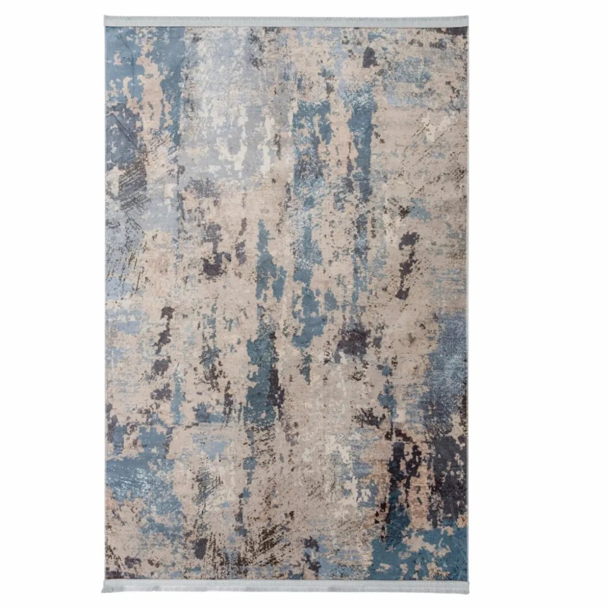 Dywan połyskujący z frędzlami niebieski COSMIC 160x230 cm