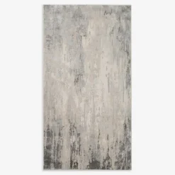 Dywan przecierany szary BRONTE 80x150 cm
