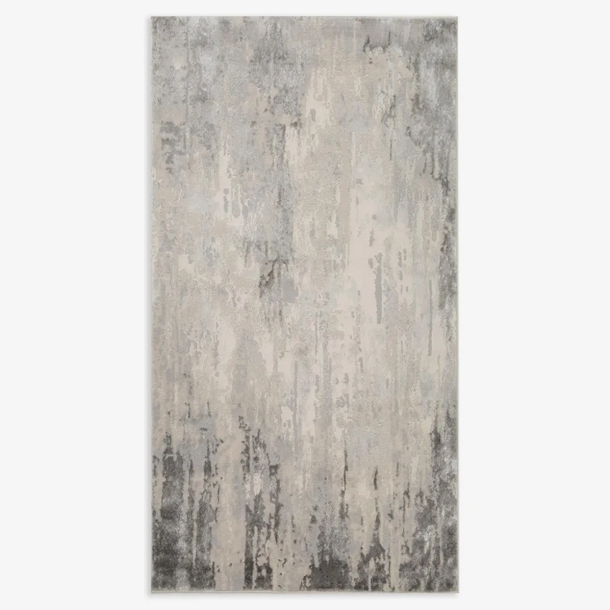 Dywan przecierany szary BRONTE 80x150 cm
