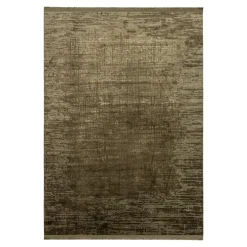 Dywan przecierany z frędzlami oliwkowy MADELEINE 200x290 cm