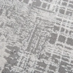 Dywan retro do przedpokoju szary MIRAGE 80x150 cm
