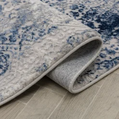 Dywan retro niebieski KAREN 80x140 cm