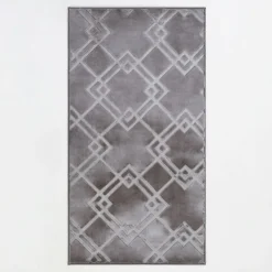 Dywan srebrny 3D VIVA 80x150 cm