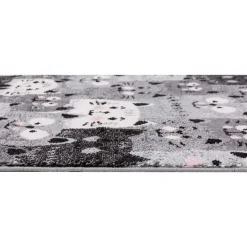 Dywan szary, koty HAPPY 80x150 cm