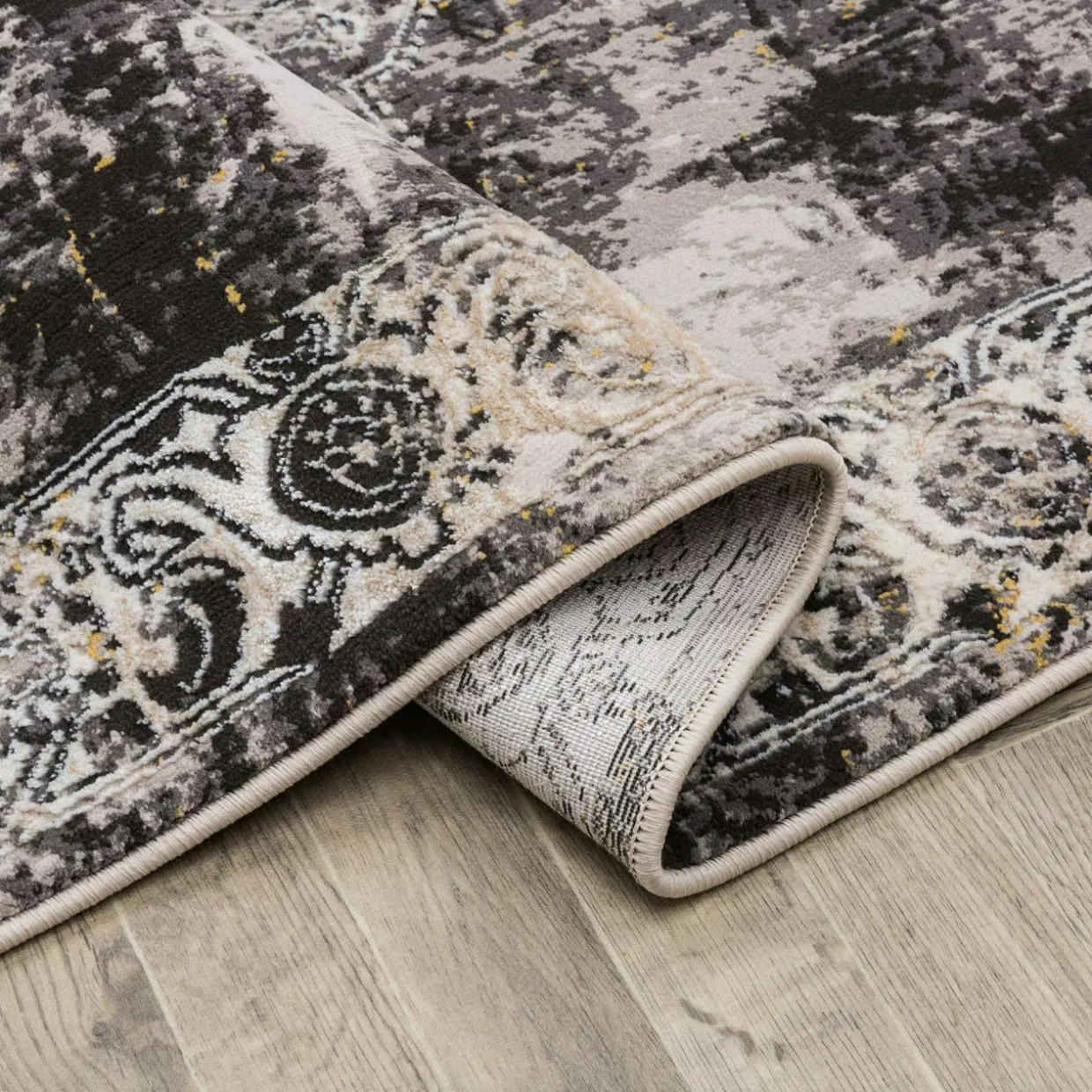 Dywan vintage czarny MONAKO 160x230 cm