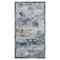 Dywan vintage niebieski ALMERA 80x140 cm