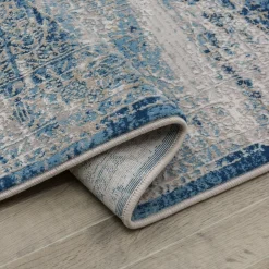 Dywan vintage niebieski ALMERA 160x220 cm