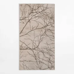 Dywan w gałęzie SPAZZIO, kremowy, 80x150 cm
