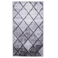 Dywan w szare romby MILLEY 80x150 cm