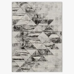 Dywan w trójkąty szary MALTA 160x220 cm
