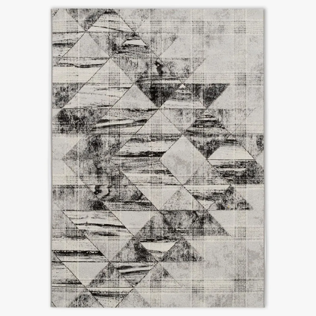 Dywan w trójkąty szary MALTA 120x170 cm