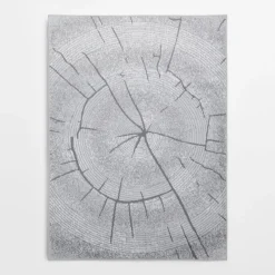Dywan wzór plaster drewna szary MIRACLE 200x290 cm