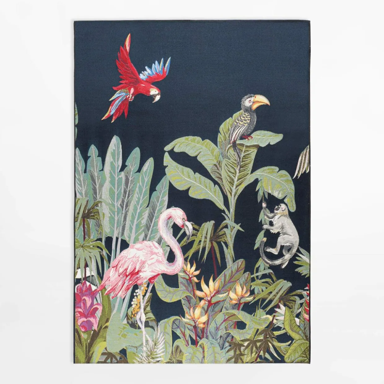 Dywan z flamingiem JUNGLE, 120x170 cm