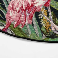Dywan z flamingiem JUNGLE, okrągły, 135 cm