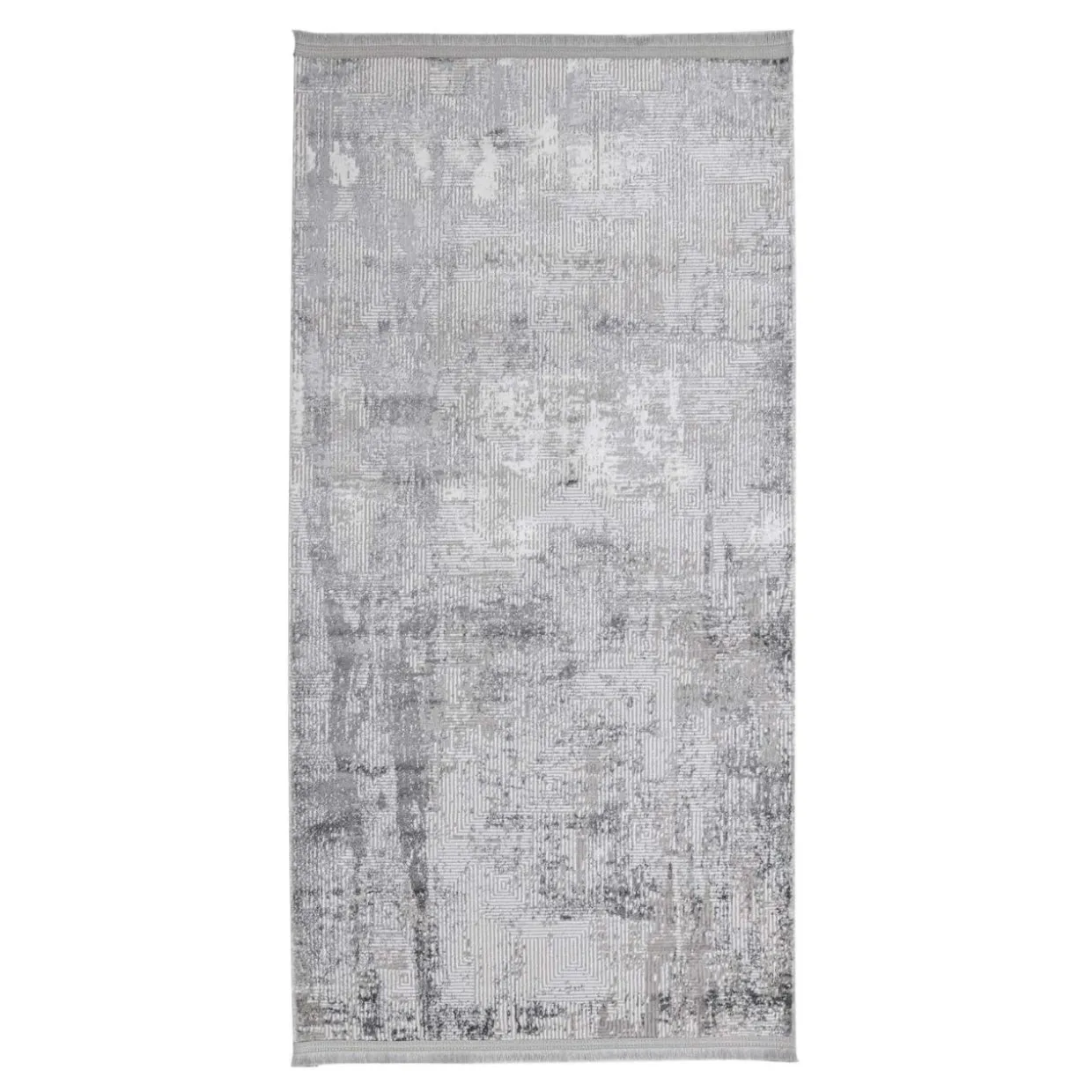 Dywan z frędzlami - jasnoszary KASHMIR 80x150 cm