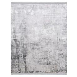 Dywan z frędzlami jasnoszary KASHMIR 120x170 cm