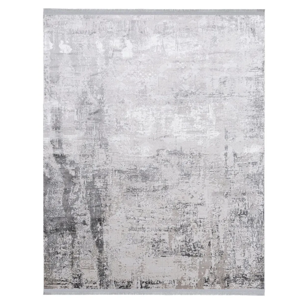 Dywan z frędzlami jasnoszary KASHMIR 120x170 cm