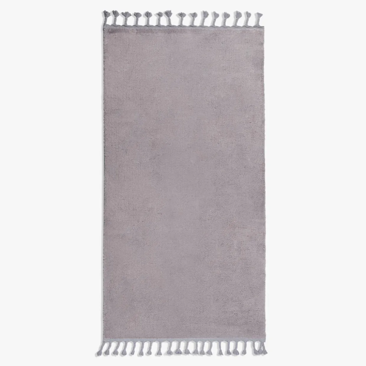 Dywan z frędzlami szary PULLY 80x150 cm
