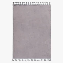Dywan z frędzlami szary PULLY 160x230 cm