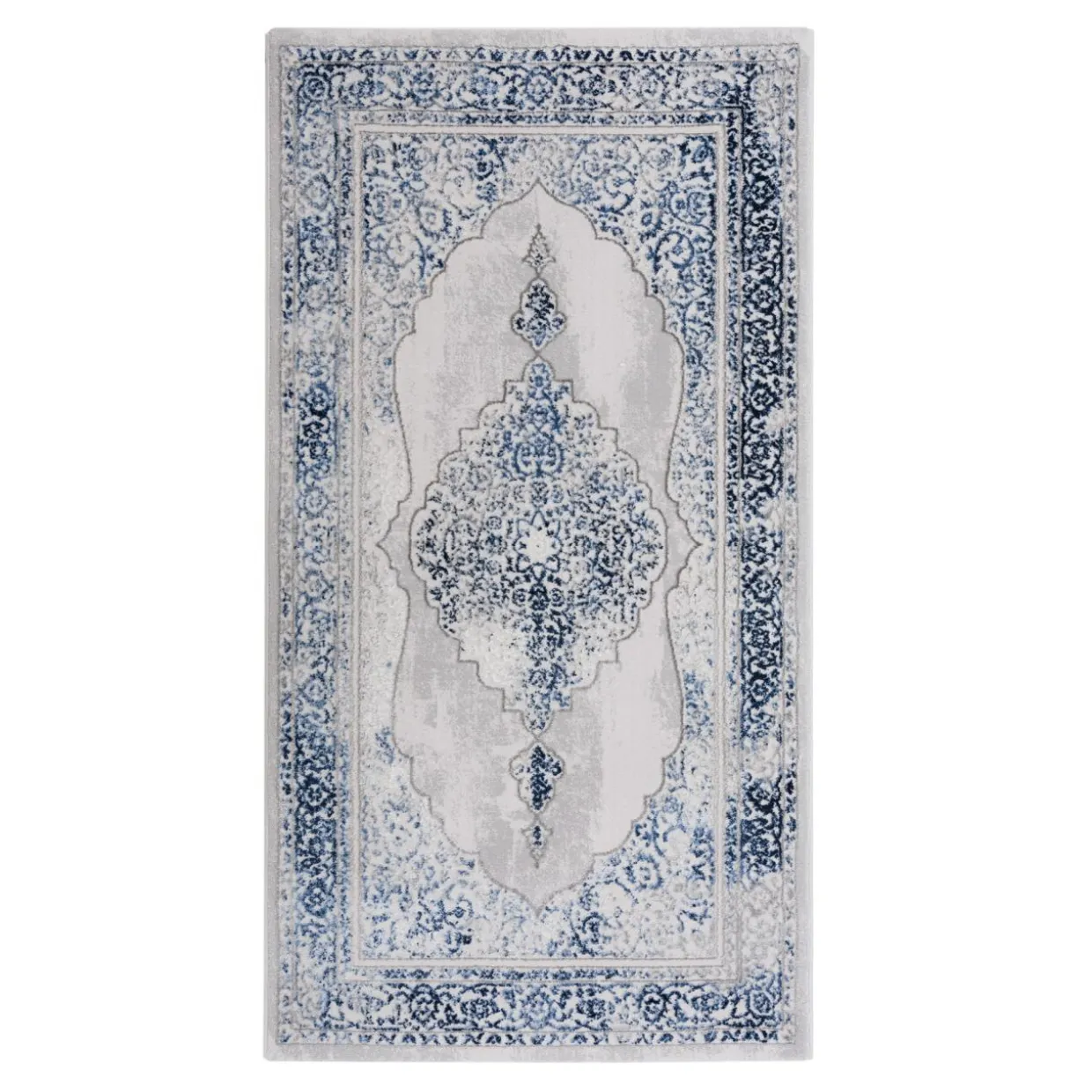 Dywan z orientalnym wzorem niebieski KAREN 80x140 cm