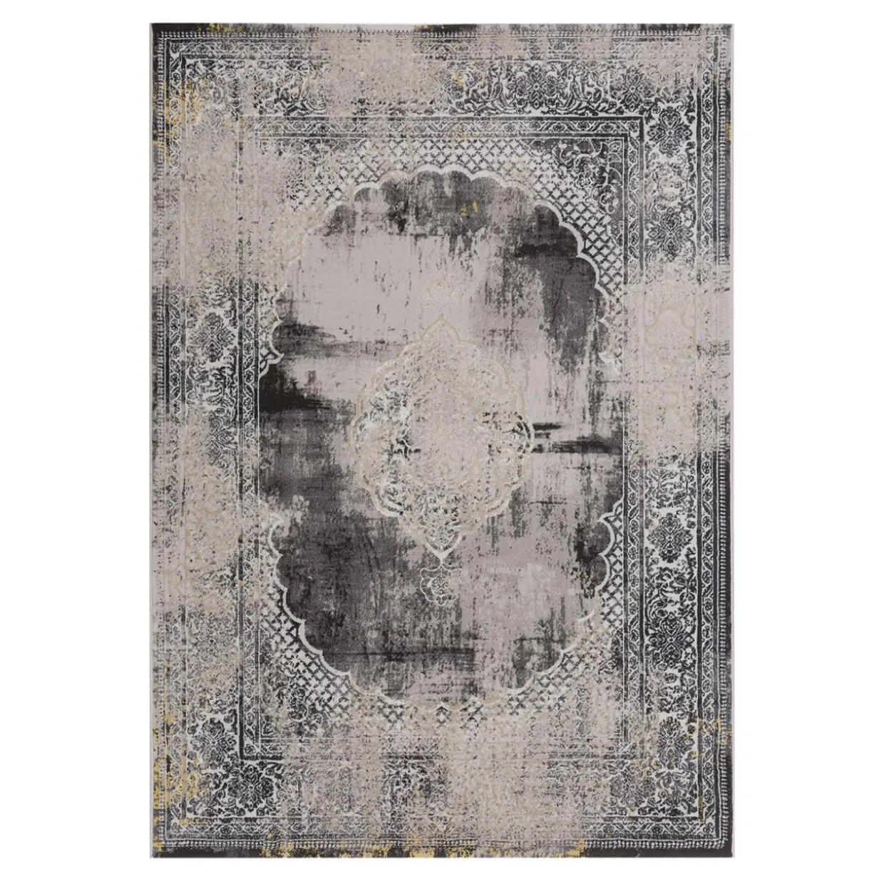 Dywan z orientalnym wzorem szary ALMERA 120x160 cm