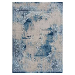 Dywan z orientalnym wzorem niebieski ALMERA 160x220 cm