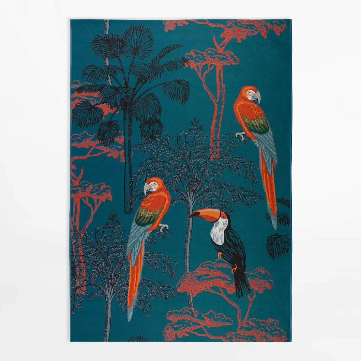 Dywan z papugami JUNGLE, 120x170 cm