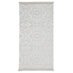 Dywan z połyskującym wzorem 3D kremowy ETNA 80x150 cm