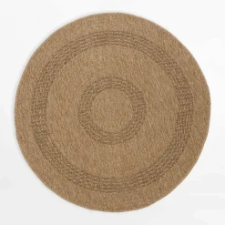 Dywan zewnętrzny COMILLA, beżowo-czarny, 120 cm