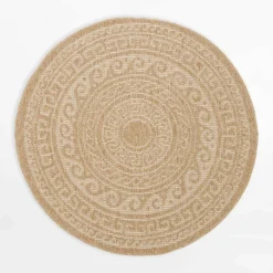 Dywan zewnętrzny COMILLA, ornament, beżowy, 120 cm