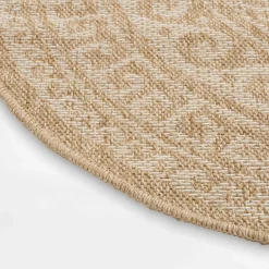 Dywan zewnętrzny COMILLA, ornament, beżowy, 120 cm