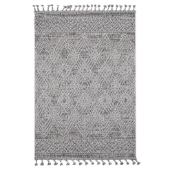 Dywan zewnętrzny karo szary BOUCLE 160x230 cm
