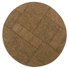 Dywan zewnętrzny okrągły geometryczny YUTA 120 cm