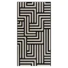 Dywan zewnętrzny z czarnym wzorem STIARNA 80x150 cm