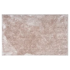 Dywanik łazienkowy beżowy CHENILLE 50x80 cm