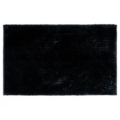 Dywanik łazienkowy czarny CHENILLE 50x80 cm