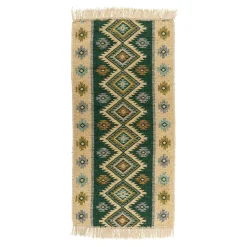 Dywanik dwustronny ALBORG ZIELONY 60x120 cm