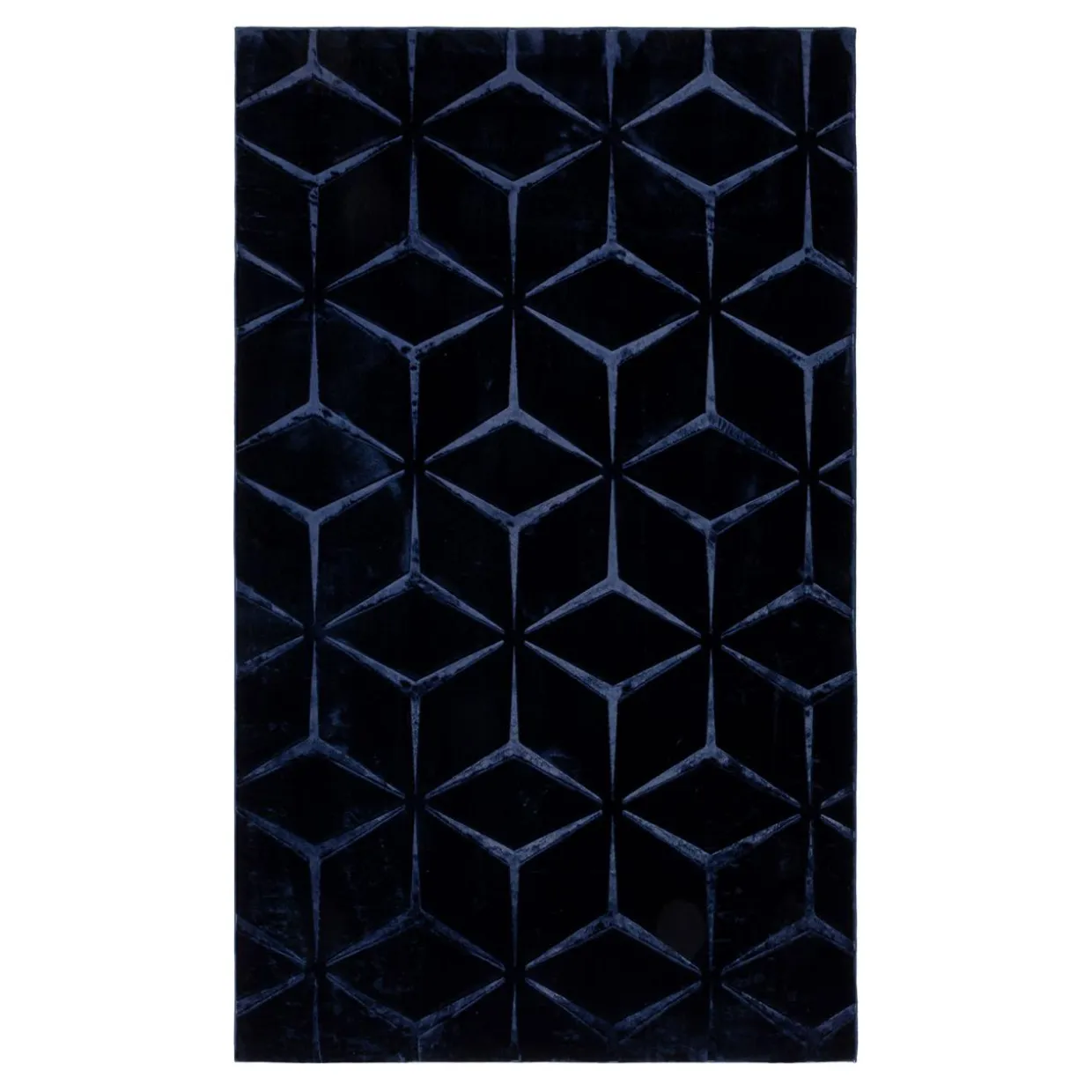 Dywanik geometryczny TULSA granatowy 60x100 cm