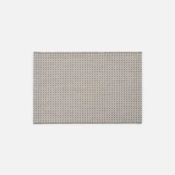 Dywanik w kratę PIATTO, kremowo-szary, 60x90 cm