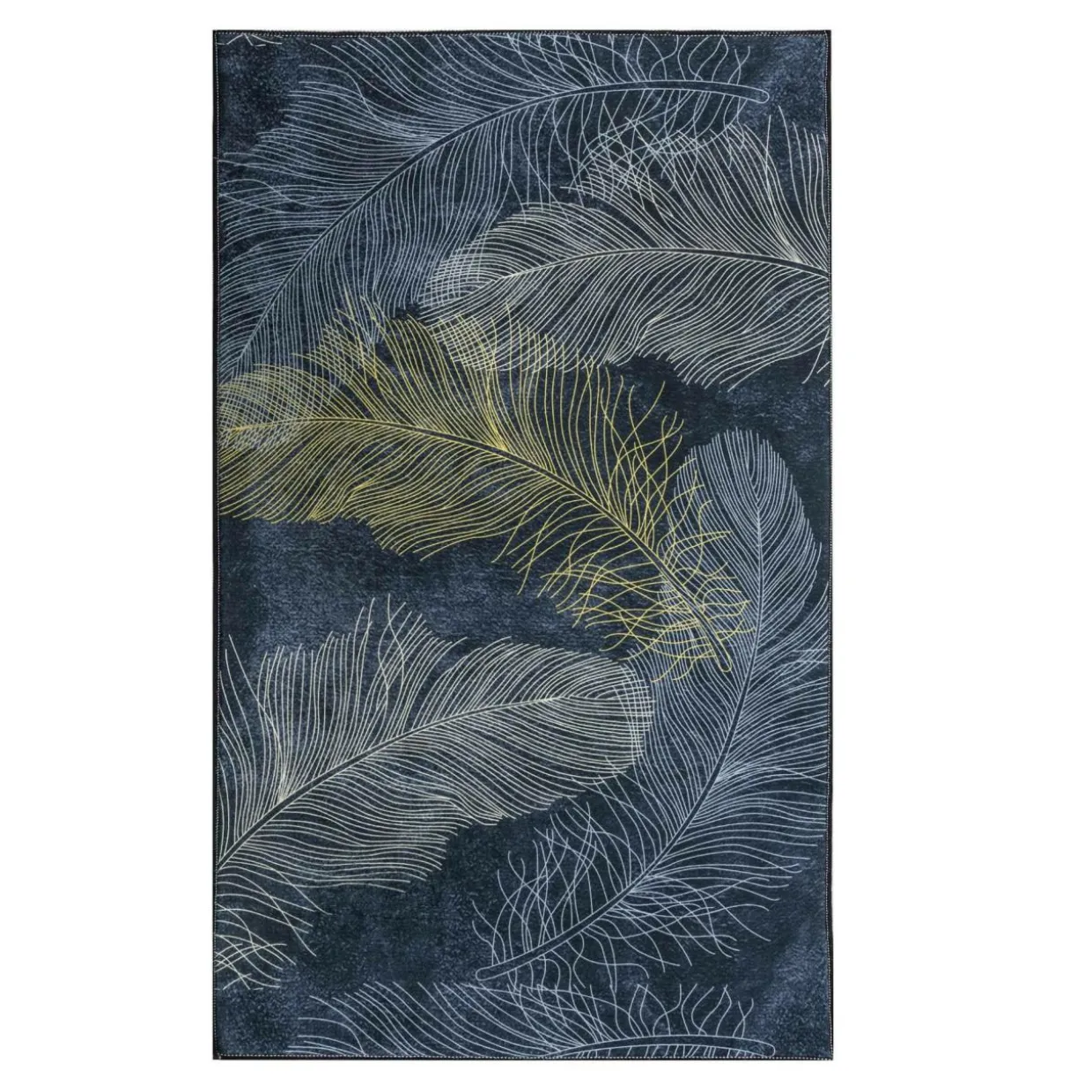 Dywanik w pióra niebieski LAGUNA 60x100 cm