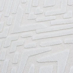 Dywanik z połyskującym wzorem 3D kremowy ETNA 60x100 cm