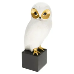 Figurka dekoracyjna biała SOWA 27 cm