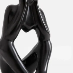 Figurka dekoracyjna czarna MYŚLĄCY CZŁOWIEK 19 cm