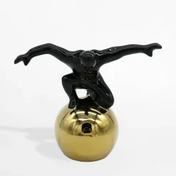 Figurka dekoracyjna czarno-złota 15,7 cm