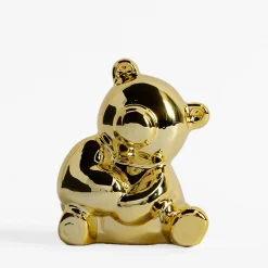 Figurka dekoracyjna MIŚ złoty 11 cm