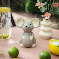 Figurka dekoracyjna, mysz, 15,5 cm, MIX