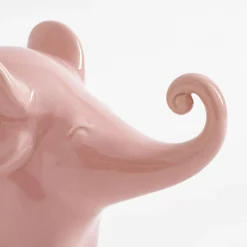 Figurka dekoracyjna SŁOŃ różowa