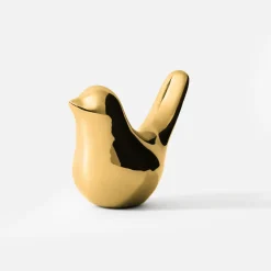 Figurka dekoracyjna złota PTAK 8 cm